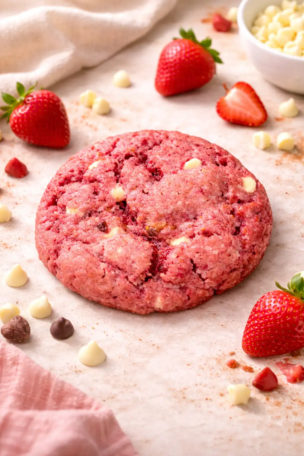 Cookies  Fraise chocolat blanc